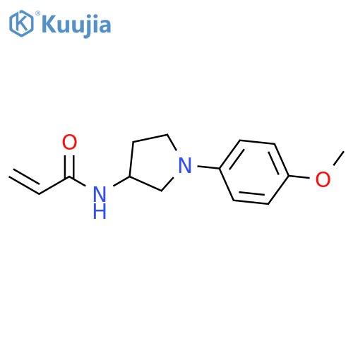 N-1-(4-methoxyphenyl)pyrrolidin-3-ylprop-2-enamide structure