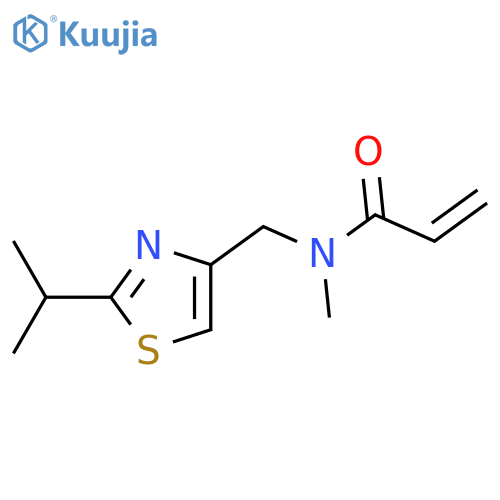 N-methyl-N-{2-(propan-2-yl)-1,3-thiazol-4-ylmethyl}prop-2-enamide structure