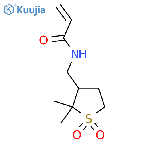 N-(2,2-dimethyl-1,1-dioxo-1lambda6-thiolan-3-yl)methylprop-2-enamide structure