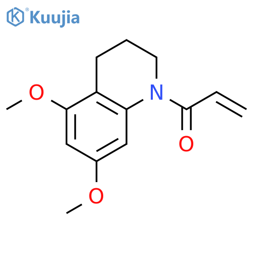 1-(5,7-dimethoxy-1,2,3,4-tetrahydroquinolin-1-yl)prop-2-en-1-one structure