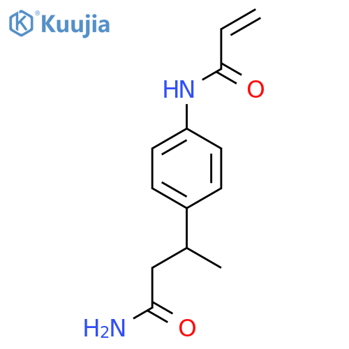 3-4-(prop-2-enamido)phenylbutanamide structure