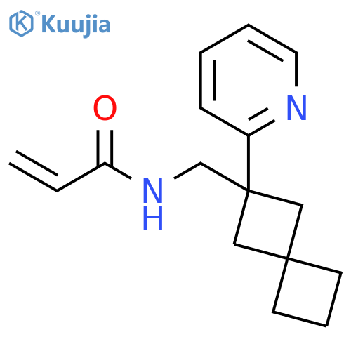 N-{2-(pyridin-2-yl)spiro3.3heptan-2-ylmethyl}prop-2-enamide structure