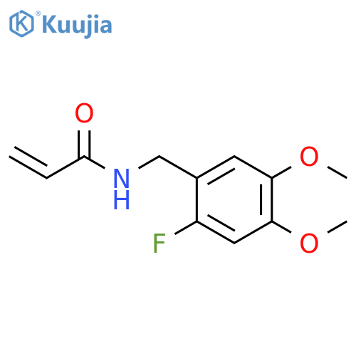 N-(2-fluoro-4,5-dimethoxyphenyl)methylprop-2-enamide structure