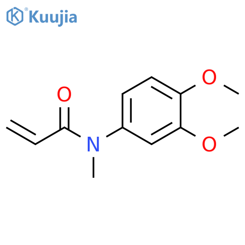 N-(3,4-dimethoxyphenyl)-N-methylprop-2-enamide structure