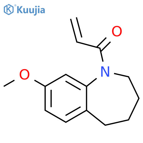 1-(8-methoxy-2,3,4,5-tetrahydro-1H-1-benzazepin-1-yl)prop-2-en-1-one structure