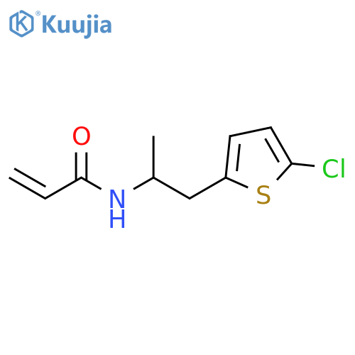 N-1-(5-chlorothiophen-2-yl)propan-2-ylprop-2-enamide structure