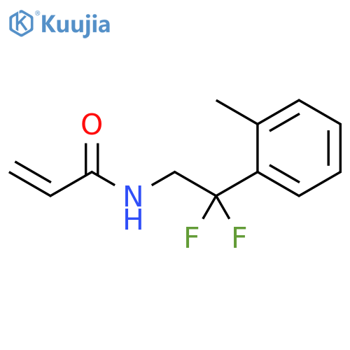 N-2,2-difluoro-2-(2-methylphenyl)ethylprop-2-enamide structure