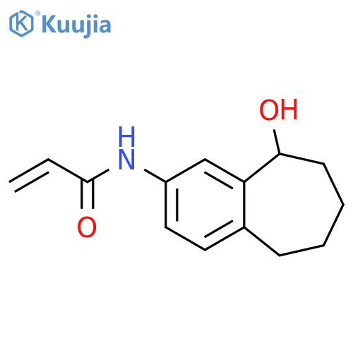 N-{9-hydroxy-6,7,8,9-tetrahydro-5H-benzo7annulen-2-yl}prop-2-enamide structure