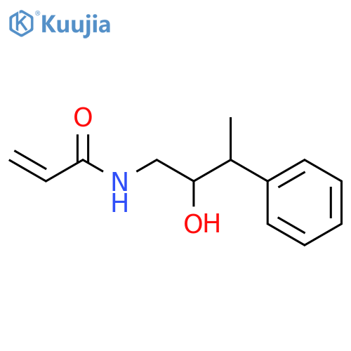 N-(2-hydroxy-3-phenylbutyl)prop-2-enamide structure