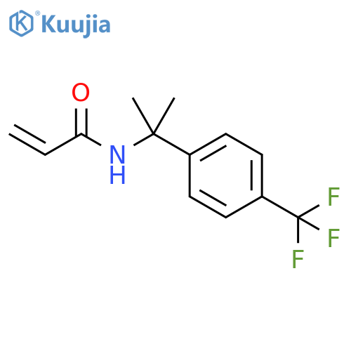 N-{2-4-(trifluoromethyl)phenylpropan-2-yl}prop-2-enamide structure
