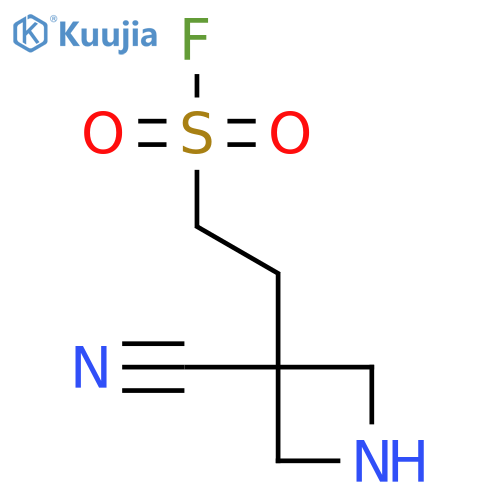 2-(3-Cyanoazetidin-3-yl)ethane-1-sulfonyl fluoride structure