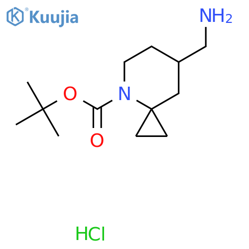 Tert-butyl 7-(aminomethyl)-4-azaspiro[2.5]octane-4-carboxylate hydrochloride structure