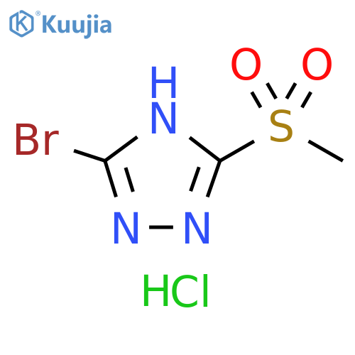 3-Bromo-5-(methylsulfonyl)-4H-1,2,4-triazole hydrochloride structure