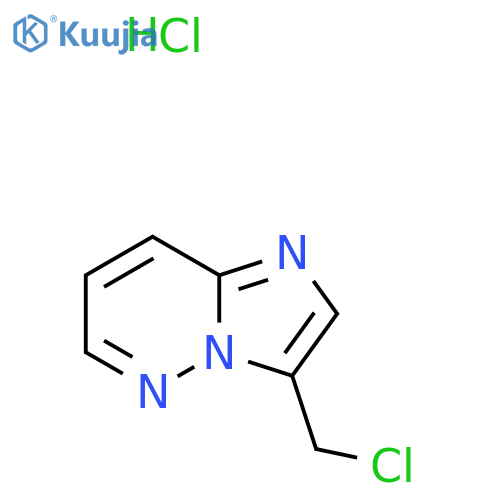 3-(Chloromethyl)imidazo[1,2-b]pyridazine hydrochloride structure