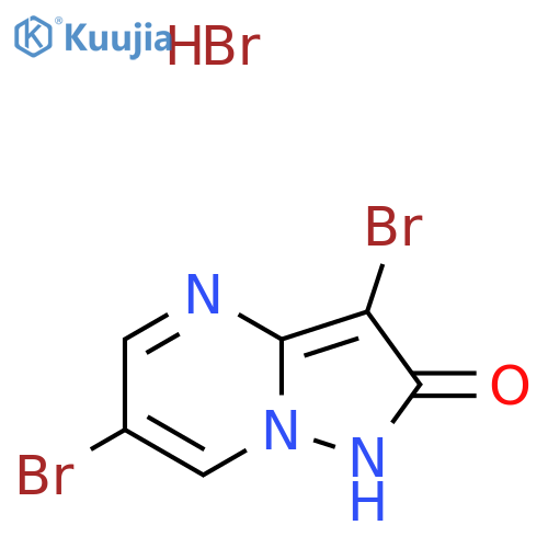 3,6-Dibromo-1H-pyrazolo[1,5-a]pyrimidin-2-one;hydrobromide structure