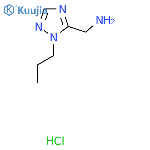 (2-Propyl-1,2,4-triazol-3-yl)methanamine;hydrochloride structure
