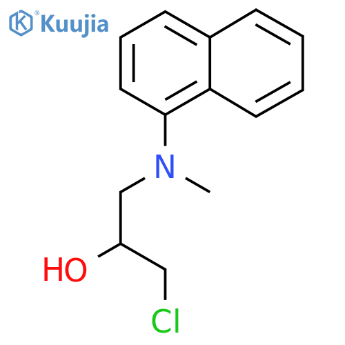 1-Chloro-3-[methyl(naphthalen-1-yl)amino]propan-2-ol structure