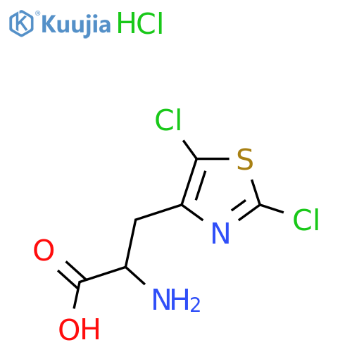 2-Amino-3-(dichloro-1,3-thiazol-4-yl)propanoic acid hydrochloride structure