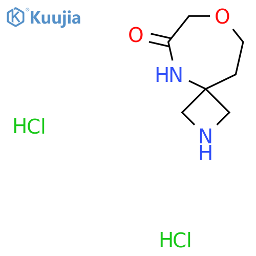 8-Oxa-2,5-diazaspiro[3.6]decan-6-one;dihydrochloride structure