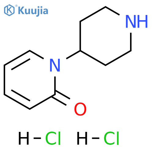 2(1H)-Pyridinone, 1-(4-piperidinyl)-, hydrochloride (1:2) structure