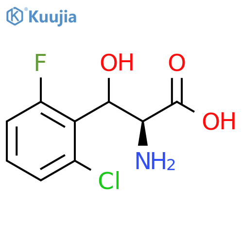 2-amino-3-(2-chloro-6-fluorophenyl)-3-hydroxypropanoic acid structure