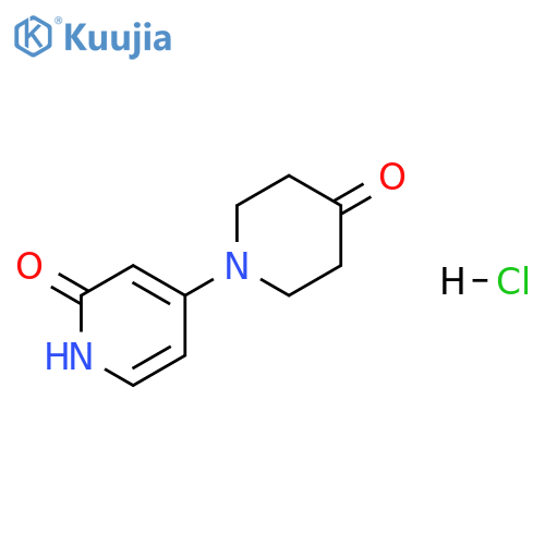 2(1H)-Pyridinone, 4-(4-oxo-1-piperidinyl)-, hydrochloride (1:1) structure