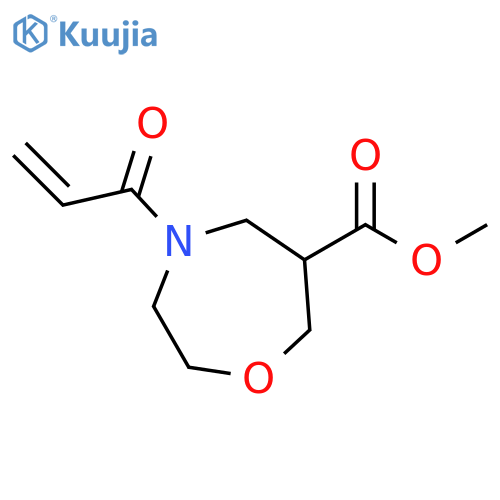 methyl 4-(prop-2-enoyl)-1,4-oxazepane-6-carboxylate structure
