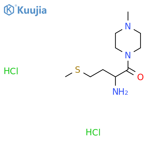 2-Amino-1-(4-methylpiperazin-1-yl)-4-methylsulfanylbutan-1-one;dihydrochloride structure