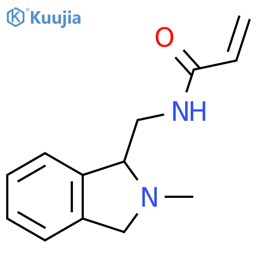 N-(2-methyl-2,3-dihydro-1H-isoindol-1-yl)methylprop-2-enamide structure