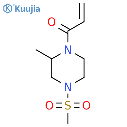 1-(4-methanesulfonyl-2-methylpiperazin-1-yl)prop-2-en-1-one structure