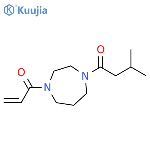 1-[Hexahydro-4-(1-oxo-2-propen-1-yl)-1H-1,4-diazepin-1-yl]-3-methyl-1-butanone structure
