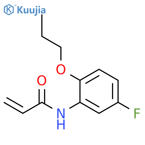 N-(5-fluoro-2-propoxyphenyl)prop-2-enamide structure