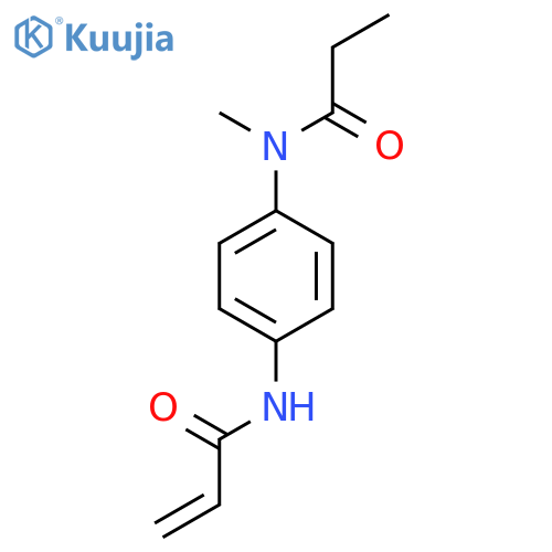 N-4-(N-methylpropanamido)phenylprop-2-enamide structure