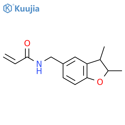 N-(2,3-dimethyl-2,3-dihydro-1-benzofuran-5-yl)methylprop-2-enamide structure