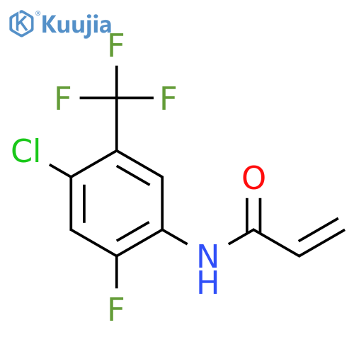 N-[4-Chloro-2-fluoro-5-(trifluoromethyl)phenyl]prop-2-enamide structure