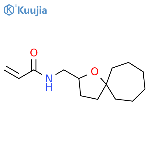 N-({1-oxaspiro4.6undecan-2-yl}methyl)prop-2-enamide structure