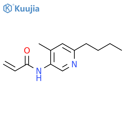 N-(6-butyl-4-methylpyridin-3-yl)prop-2-enamide structure