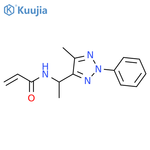 N-[1-(5-Methyl-2-phenyl-2H-1,2,3-triazol-4-yl)ethyl]-2-propenamide structure
