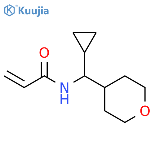 N-cyclopropyl(oxan-4-yl)methylprop-2-enamide structure