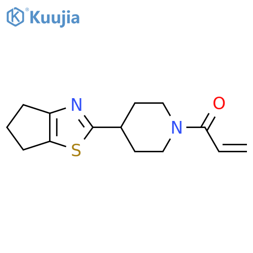 1-(4-{4H,5H,6H-cyclopentad1,3thiazol-2-yl}piperidin-1-yl)prop-2-en-1-one structure