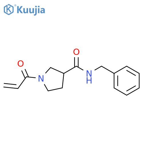1-(1-Oxo-2-propen-1-yl)-N-(phenylmethyl)-3-pyrrolidinecarboxamide structure