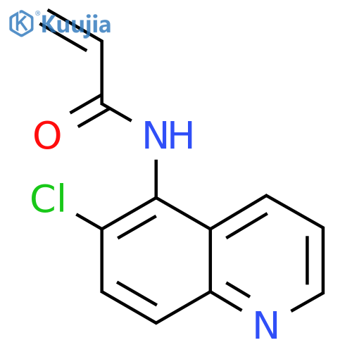 N-(6-chloroquinolin-5-yl)prop-2-enamide structure