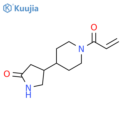 4-1-(prop-2-enoyl)piperidin-4-ylpyrrolidin-2-one structure