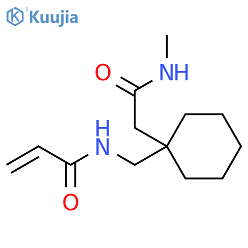 N-({1-(methylcarbamoyl)methylcyclohexyl}methyl)prop-2-enamide structure