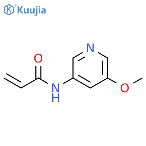 N-(5-methoxypyridin-3-yl)prop-2-enamide structure