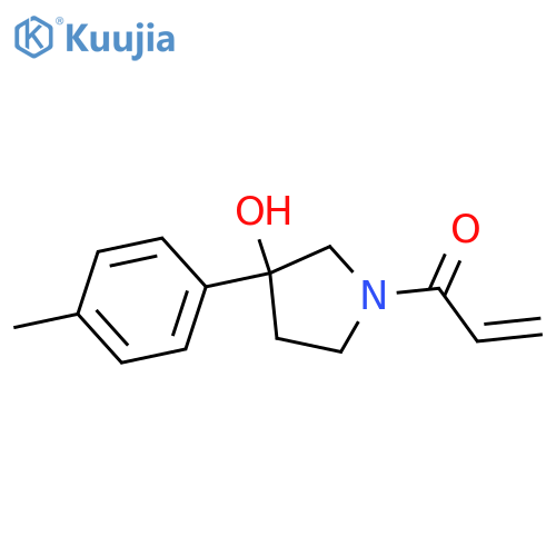 1-[3-Hydroxy-3-(4-methylphenyl)-1-pyrrolidinyl]-2-propen-1-one structure