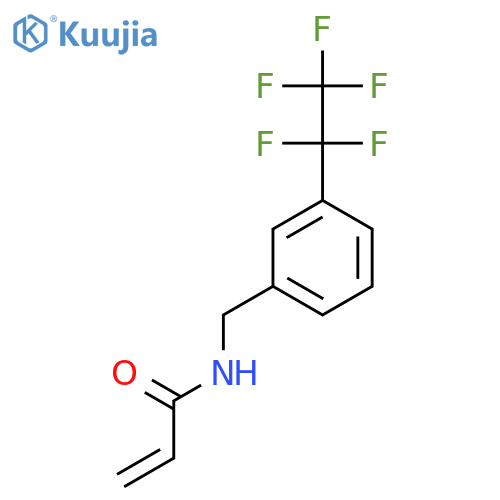 N-{3-(pentafluoroethyl)phenylmethyl}prop-2-enamide structure