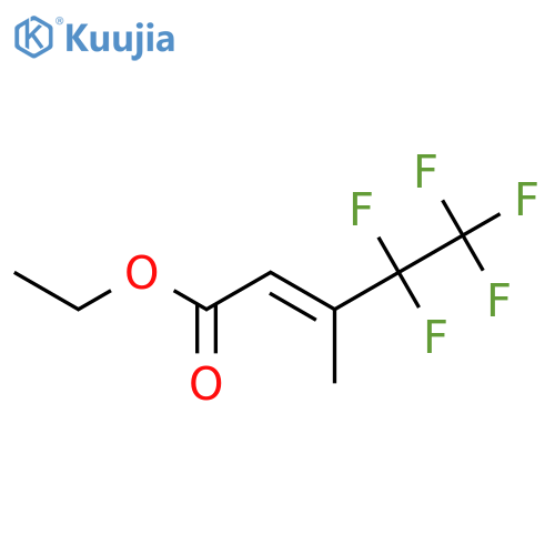 Ethyl (E)-4,4,5,5,5-pentafluoro-3-methylpent-2-enoate structure
