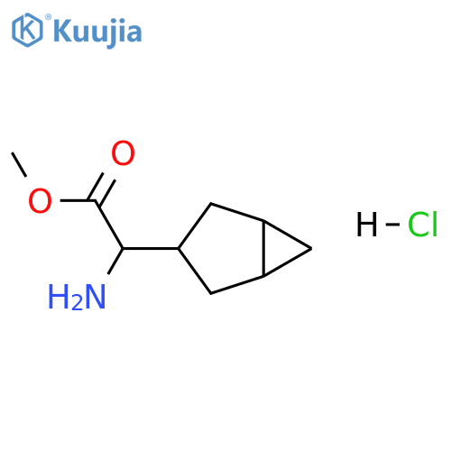 Bicyclo[3.1.0]hexane-3-acetic acid, α-amino-, methyl ester, hydrochloride (1:1) structure
