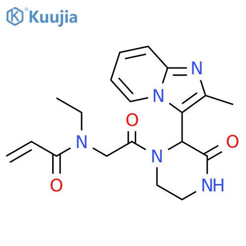 N-Ethyl-N-[2-[2-(2-methylimidazo[1,2-a]pyridin-3-yl)-3-oxo-1-piperazinyl]-2-oxoethyl]-2-propenamide structure